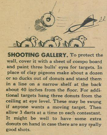 vintage duck donut shooting gallery game