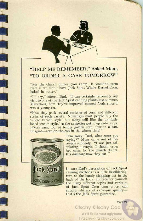 vintage jack sprat foods ad