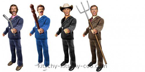 anchorman battle ready action figures from beeline