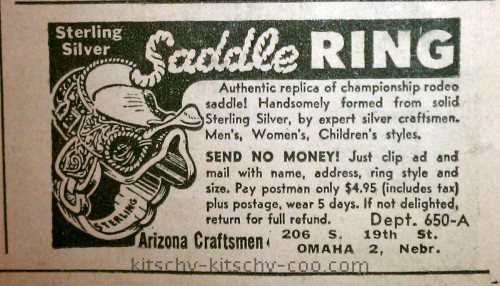 1947 saddle ring