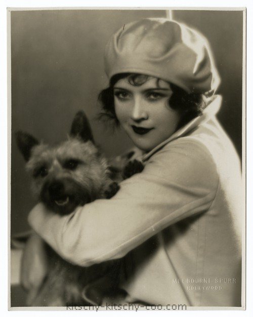 Marie Prevost and dog