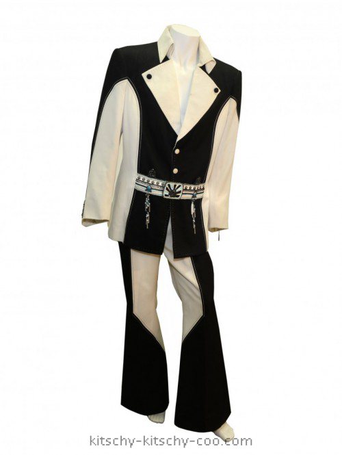 Elvis Presley Black and White Penguin Suit