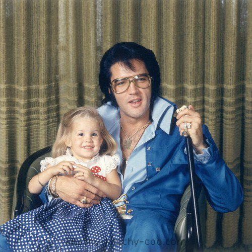 Elvis Presley and Lisa-Marie