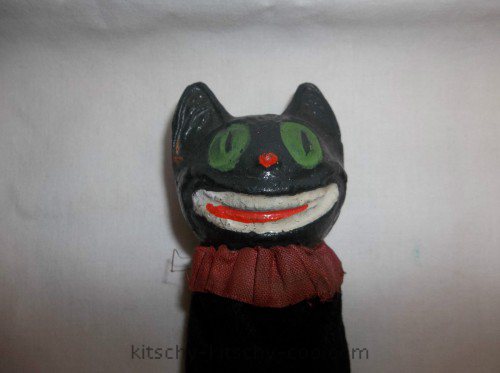 antique black cat halloween made in germany
