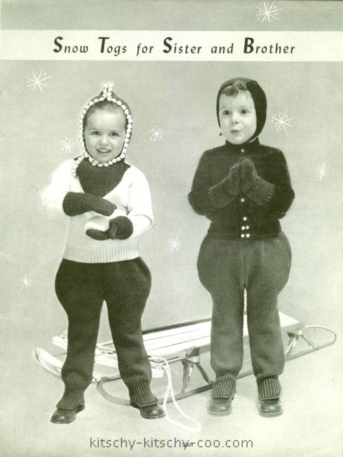 vintage fleishners-baby-book snow suit jodhpurs